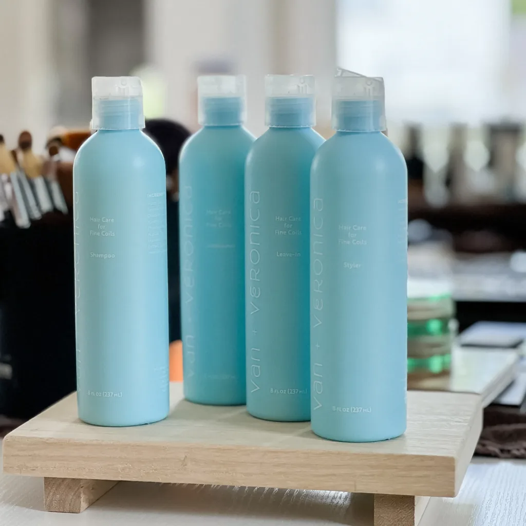 van + veronica salon quality haircare products for fine curly hair