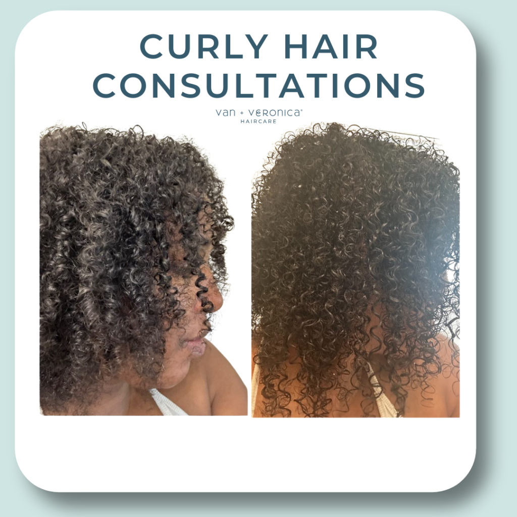 van + veronica Haircare Curly Hair Virtual Consultations | Before and After using van + veronica Haircare products