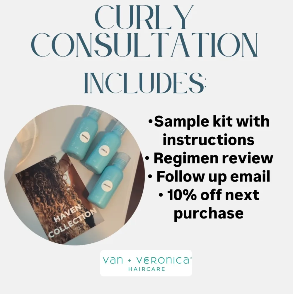 2 Curly Hair Consultation Package by van + veronica Haircare