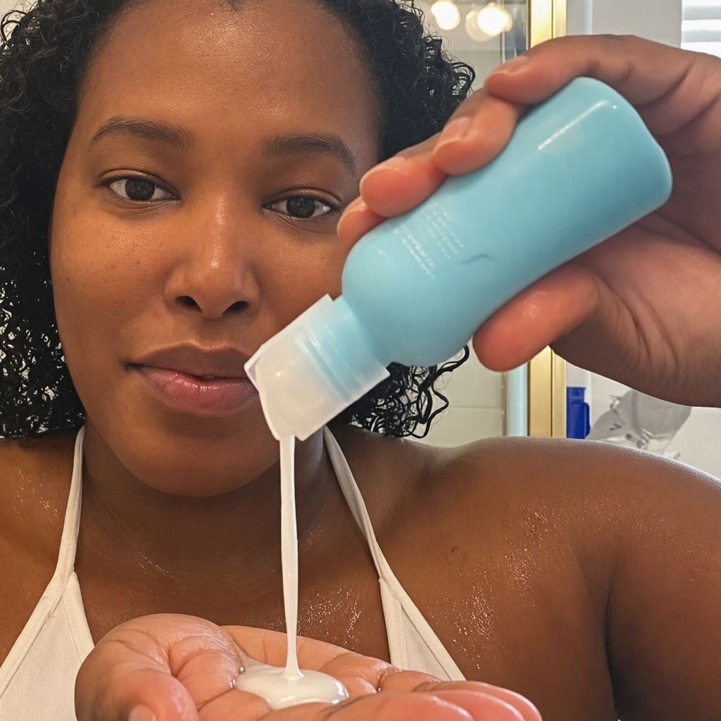 Trial size version of curly hair products from van + veronica Haircare